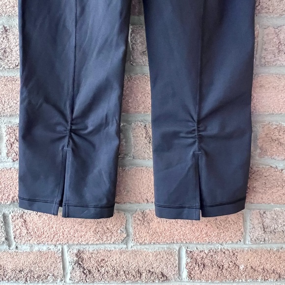 LULULEMON | Black crop legging back ruched slit rare workout yoga legging pant - Picture 14 of 16